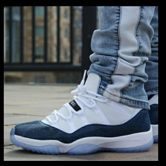 Jordan Shoes - Nike Air Jordan 11 Retro Low  Snakeskin Sz 8